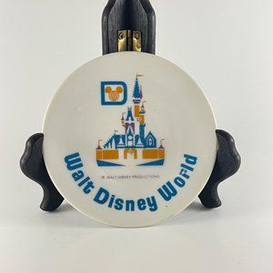 Walt Disney World Vintage 4" Ceramic Hanging Plate 70's